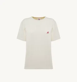 T-Shirt Girocollo Tennis Avorio