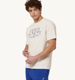 T-Shirt Girocollo Tennis Avorio