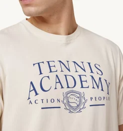 T-Shirt Girocollo Tennis Avorio