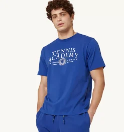 T-Shirt Girocollo Tennis Blu