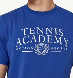 T-Shirt Girocollo Tennis Blu