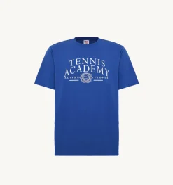 T-Shirt Girocollo Tennis Blu
