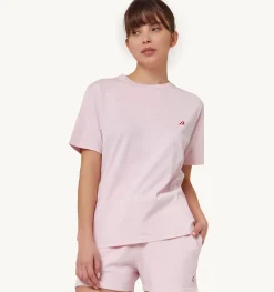 T-Shirt Girocollo Tennis Rosa