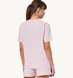 T-Shirt Girocollo Tennis Rosa
