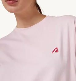 T-Shirt Girocollo Tennis Rosa