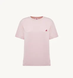 T-Shirt Girocollo Tennis Rosa